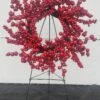 Cemetery Artificial Wreath 16" Berry Crabapple On Stand -Pesches Garden Center 20221030 152231