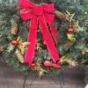 Cemetery Artificial Wreath 24" With Ornaments On Stand -Pesches Garden Center 20221030 161922