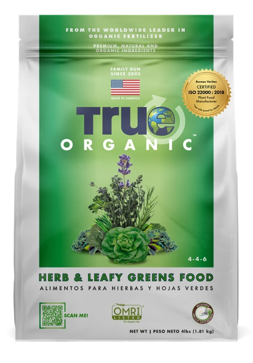 TRUE Organic Herb & Leafy Greens Food 4-4-6 3 TRUE Organic Herb & Leafy Greens Food 4-4-6