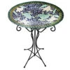 Birdbath Mosaic On Stand -Pesches Garden Center GSA14BFG01D