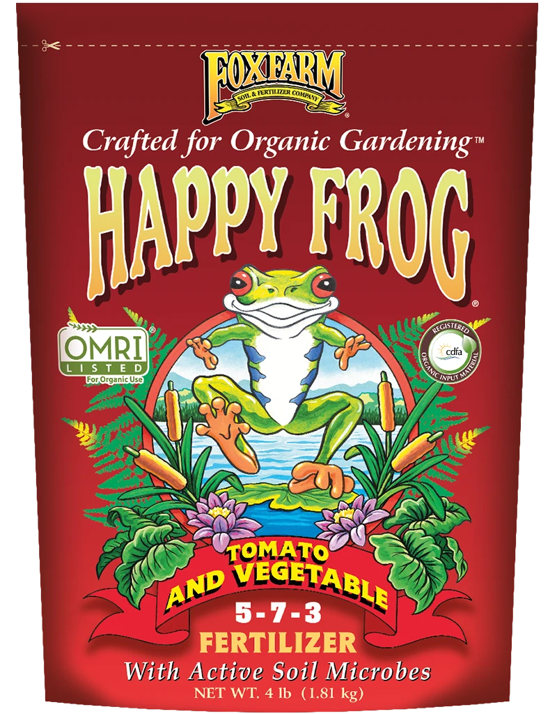 FOXFARM Happy Frog Tomato & Vegetable Fertilizer 3 FOXFARM Happy Frog Tomato & Vegetable Fertilizer